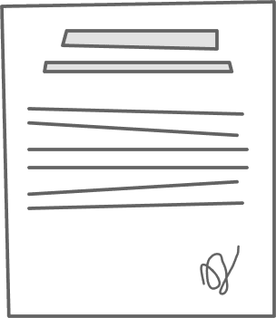 Illustration of a medical document