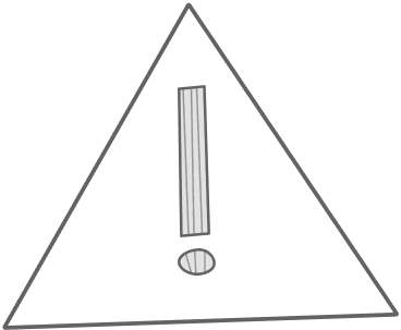 Illustration of a warning triangle