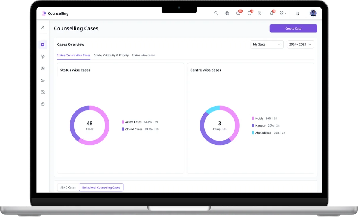 school-counselling project mockup